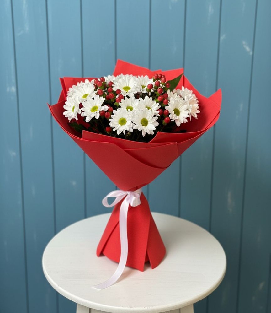 Букет цветов из: Хризантемы в Большой Исток