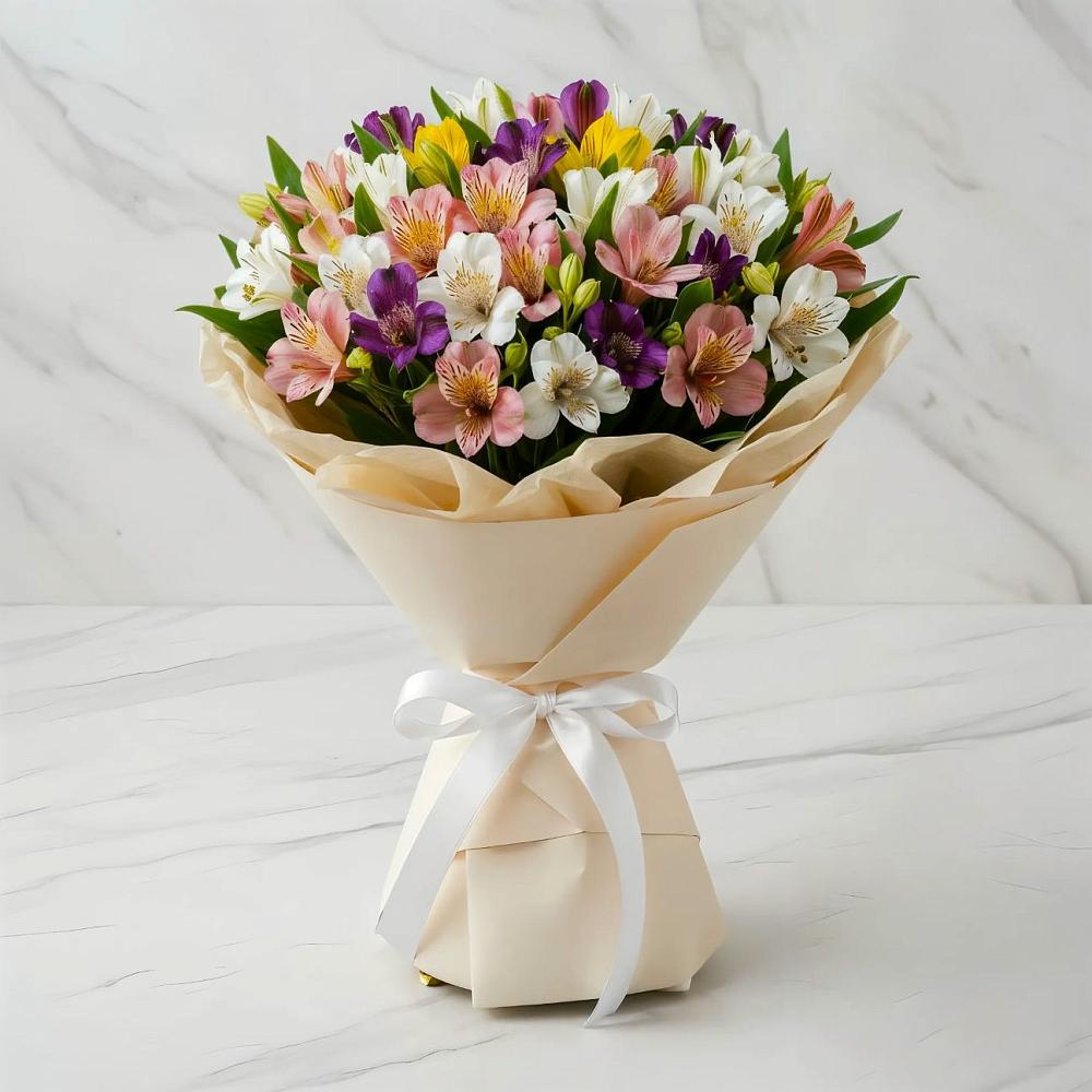 Букет цветов из: Альстромерии в Большой Исток