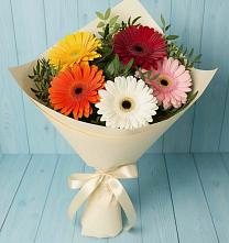 Букет цветов из:  Герберы в Большой Исток