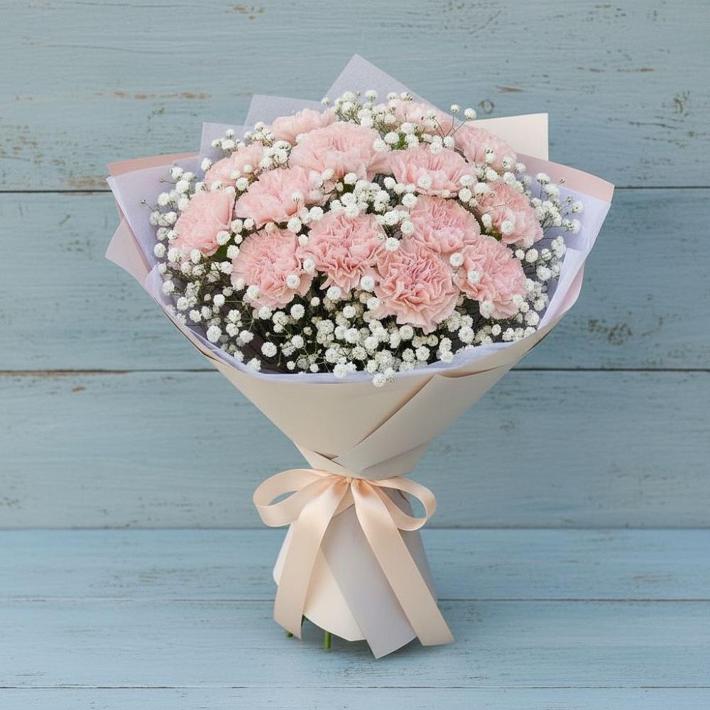 Букет цветов из: Гвоздики в Большой Исток