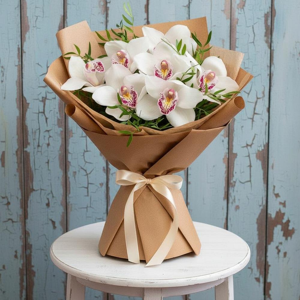 Букет цветов из: Орхидеи и Розы в Большой Исток