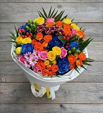 Букет цветов из:  Розы и Хризантемы в Большой Исток