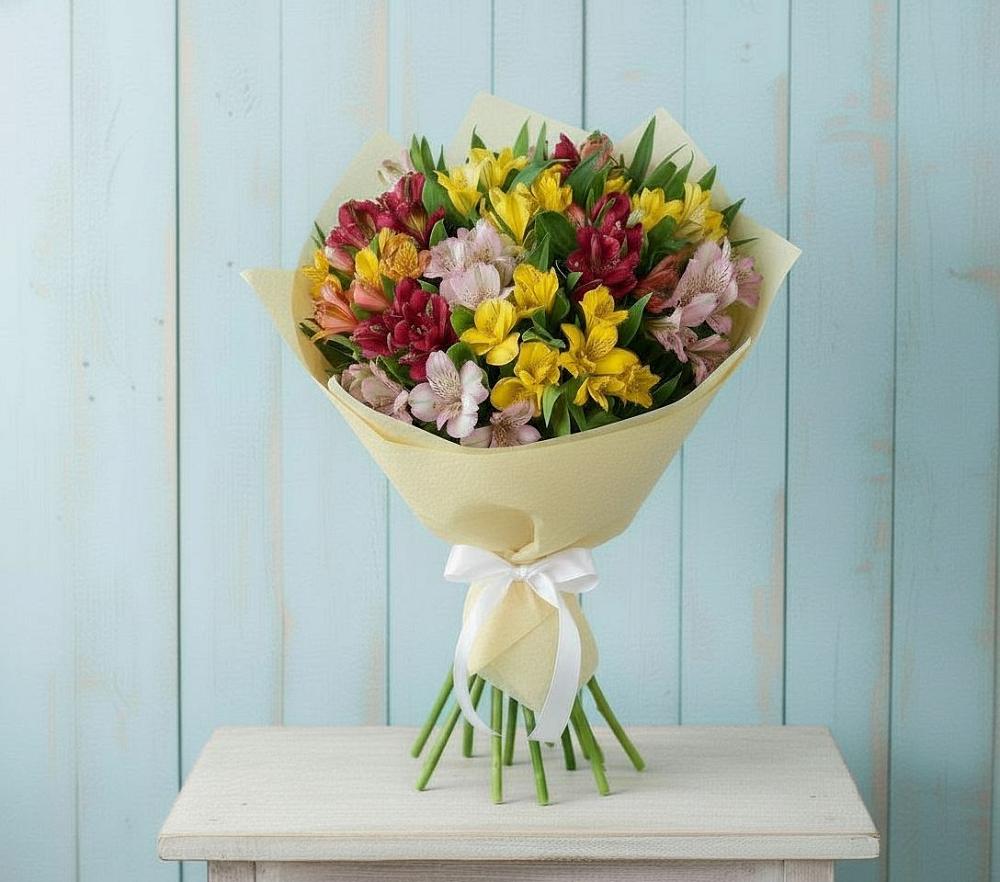 Букет цветов из: Альстромерии в Большой Исток