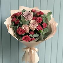 Букет цветов из:  Гвоздики и Розы #REPLACE_PRED# Большой Исток