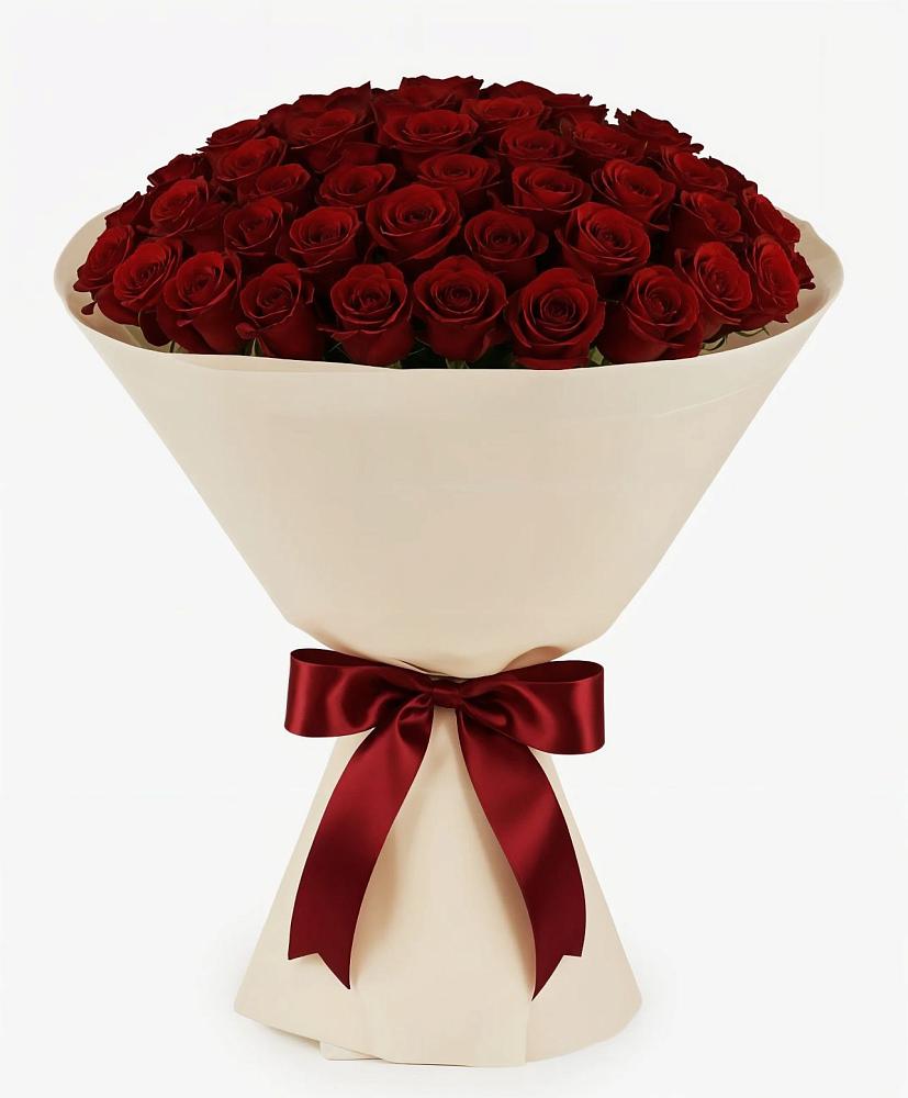 Букет 101 Бордовая роза Блэк Бакарра в Большой Исток