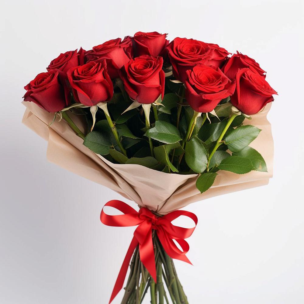 Букет 11 Красных роз Эдлесс Лав в Большой Исток