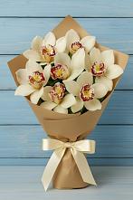 Букет цветов из:  Орхидеи и Розы в Большой Исток